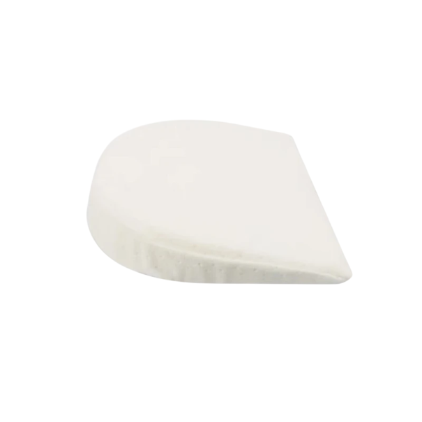 Pernă pentru bebeluși înclinată la 15° din spumă cu memorie 35 x 35 cm Semilună anti-clipit Baby Sleep Pană anti-reflux Înălțime 6 cm alb