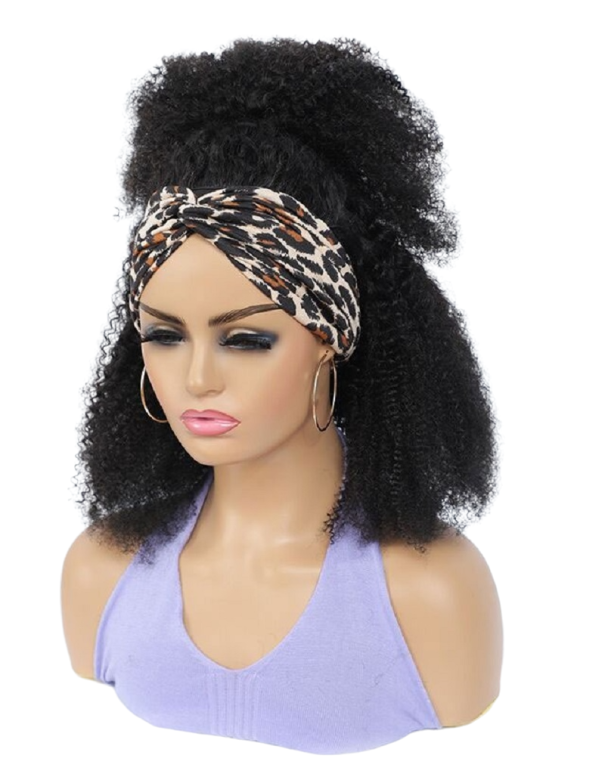 Peruca encaracolada feminina de cabelo verdadeiro N889 1