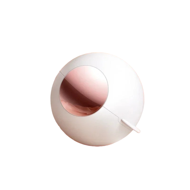 Pestävä pallokarvanpoistoaine Karvanpoistoaine Uudelleenkäytettävä karvanpoistoaine 6,8 x 6,8 cm valkoinen