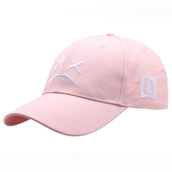 Pet met een lachend gezichtje roze