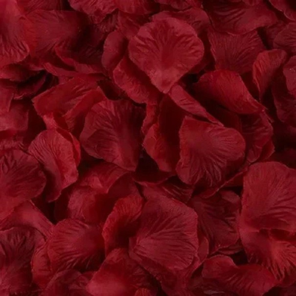 Petali di rosa artificiali 2000 pz Petali decorativi 5 x 5 cm bordeaux