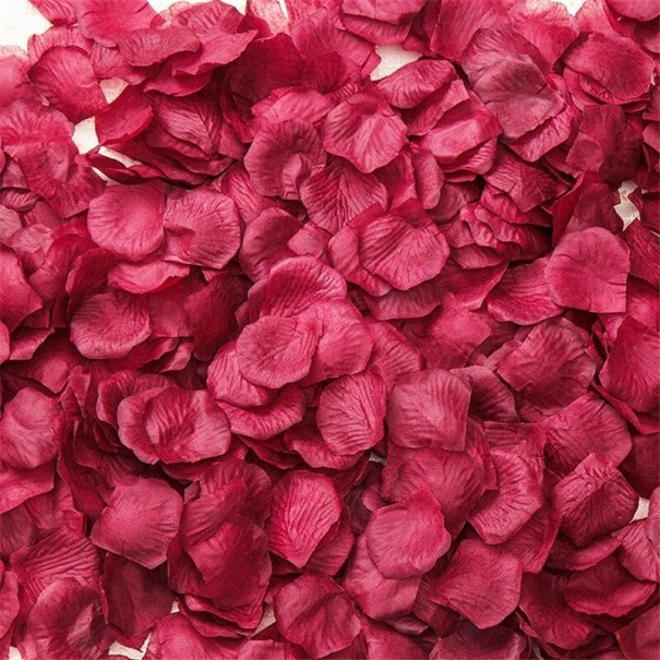 Pétalos de rosa 100 uds. burdeos