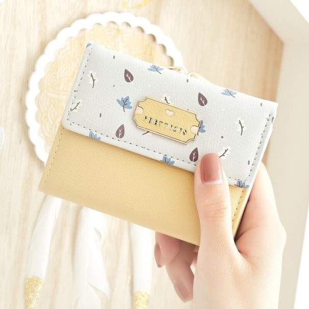 Petite porte-monnaie pour femmes M347 jaune