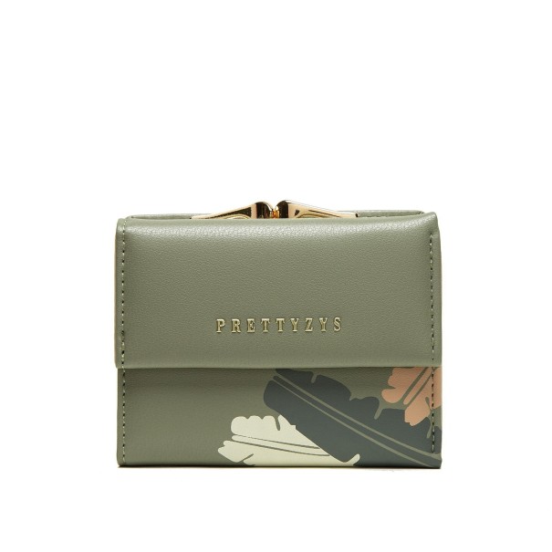 Petite portefeuille en cuir pour femmes M265 Olive