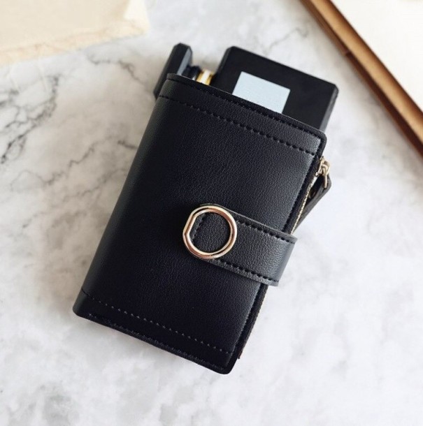 Petite portefeuille femme M140 noir