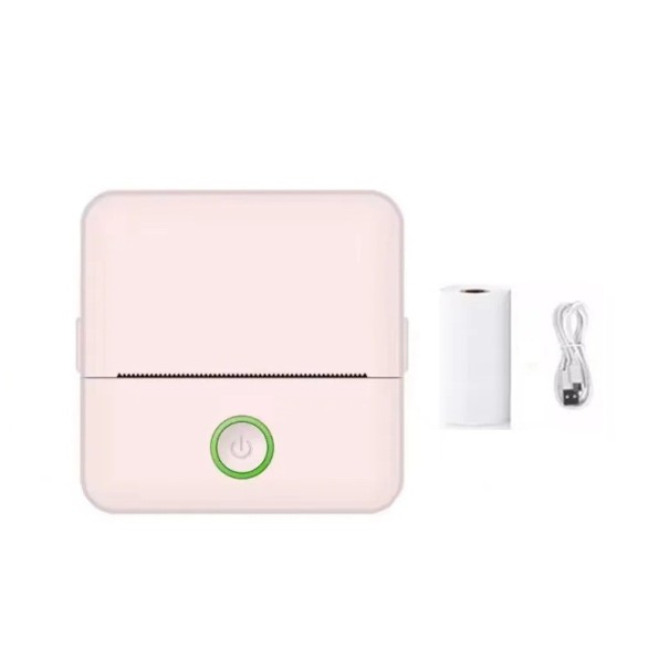 Φορητός τσέπης θερμικός εκτυπωτής X6 Mini Bluetooth χωρίς μελάνι 200DPI Αυτοκόλλητο χαρτί για σημειώσεις φοιτητών και ασπρόμαυρη εκτύπωση ροζ