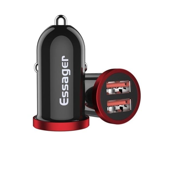 Φορτιστής USB αυτοκινήτου K708 μαύρο 2