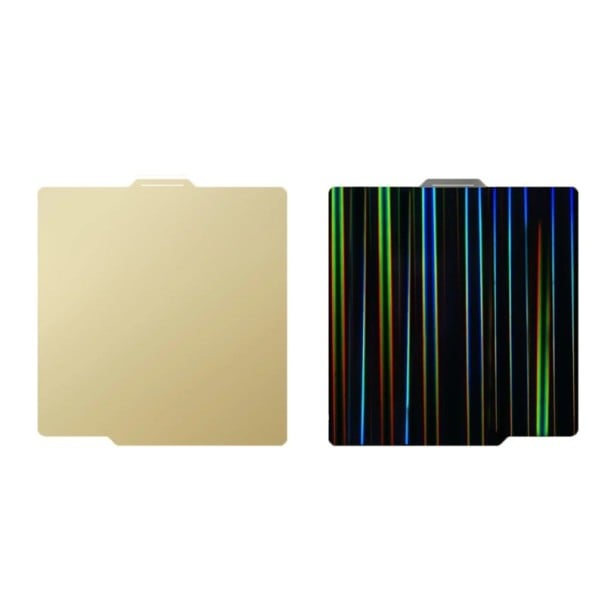 Piano di stampa per stampante 3D PEI Textured-Lightbeam doppio lato 257 x 257 mm Acciaio Beige-Nero Bambu Lab X1 P1 A1 per PLA 1