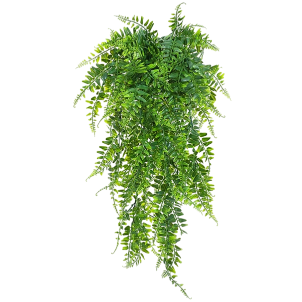 Pianta artificiale pendente 90 cm Decorazione verde rampicante con foglie realistiche per parete, balcone, appartamento, interni ed esterni 1