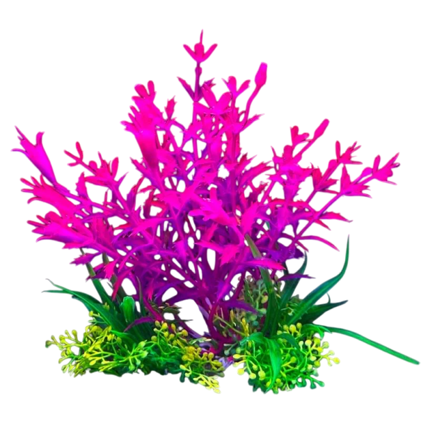 Pianta artificiale per acquario 14 cm Erba in plastica morbida Decorazione realistica Vegetazione acquatica Rifugio per pesci Decorazione per acquario senza manutenzione 1