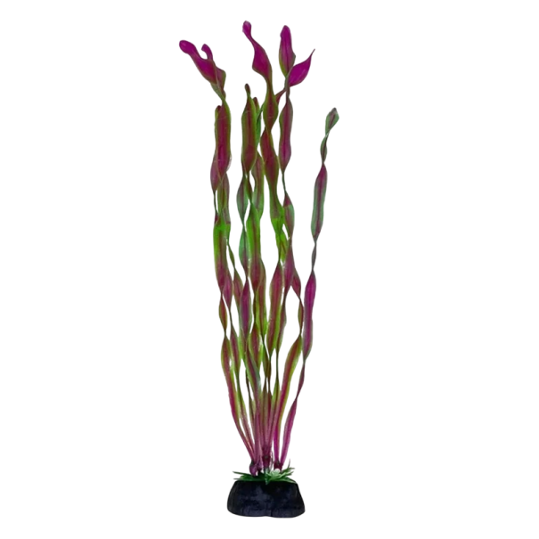 Pianta artificiale per acquario 30 cm Decorazione in plastica per acquario Simulazione di erba acquatica Ornamento per pesci Decorazione acquatica non tossica rosa