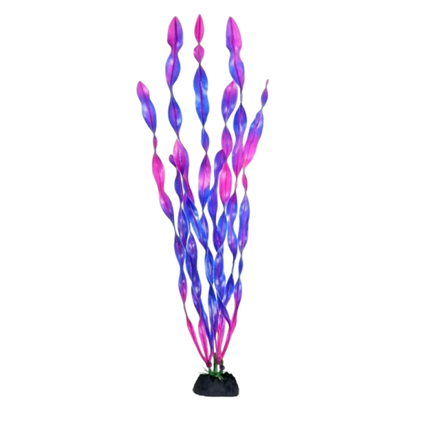 Pianta artificiale per acquario 30 cm Decorazione in plastica per acquario Simulazione di erba acquatica Ornamento per pesci Decorazione acquatica non tossica viola