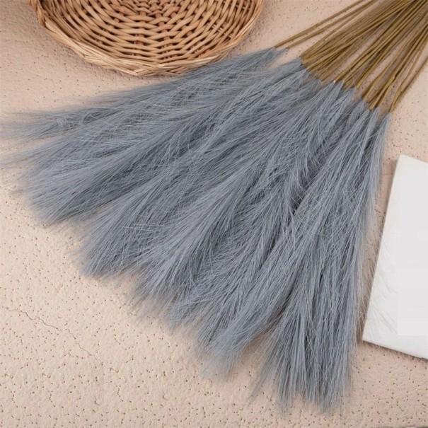 Pianta decorativa in seta 57,5 cm 10 pz grigio
