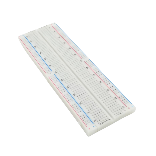 Piastra con circuiti stampati 830 punti Campo senza saldatura per circuiti elettronici Breadboard sperimentale Sviluppo Test 1