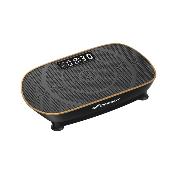 Piattaforma vibrante con display LED 51,56×28,7×11,94 cm velocità regolabile portata 150 kg piattaforma fitness per esercizi domestici nero