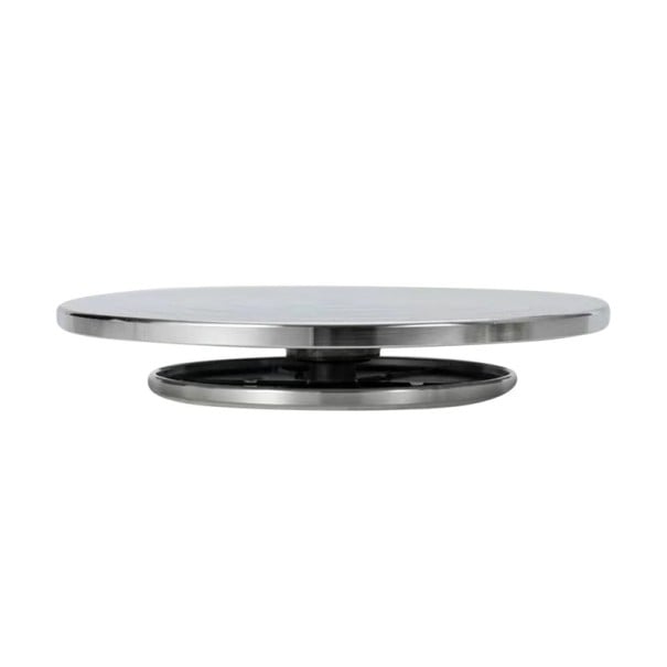 Piatto girevole in alluminio doppio lato 30 cm Piattaforma per scultura per ceramica Tornio per ceramica Strumento Lazy Susan Modellazione 1