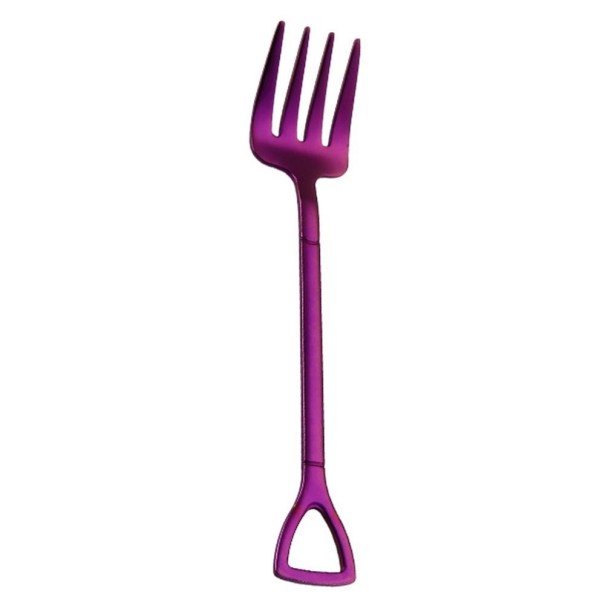 Pică și furculiță pentru tacâmuri de desert violet 2