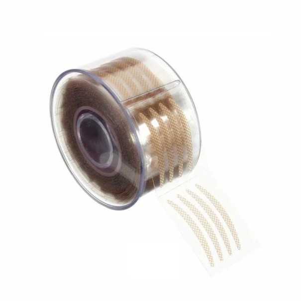 Piccole etichette per palpebre 600 pz Nastri lifting contro le palpebre cadenti Y applicatore Applicazione senza intervento Ringiovanimento degli occhi Strumento cosmetico beige