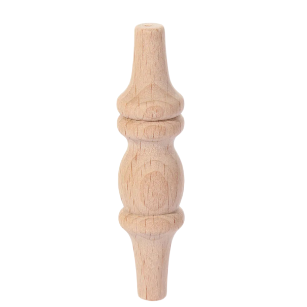 Picior de lemn pentru mobilier profil turnat formă compactă 7,5 cm lemn masiv natural picior pentru dulap comodă 1