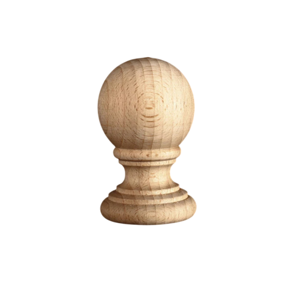 Picior de mobilă din lemn decorativ rotund 13x8 cm lemn masiv bej deschis suport pentru mobilă și amenajări interioare 1