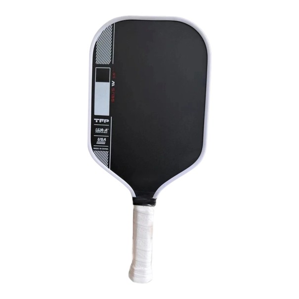 Pickleball Paddle with Extended Shape Fully Encapsulated Thickness 16 mm Foam Core TFP Black with White Edge For Training and Matches 1