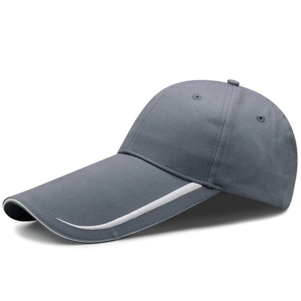 Pidennetty lippainen hattu tummanharmaa L