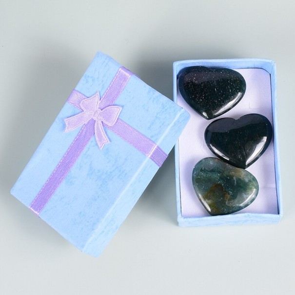 Piedras naturales en forma de corazón 3 uds. 2