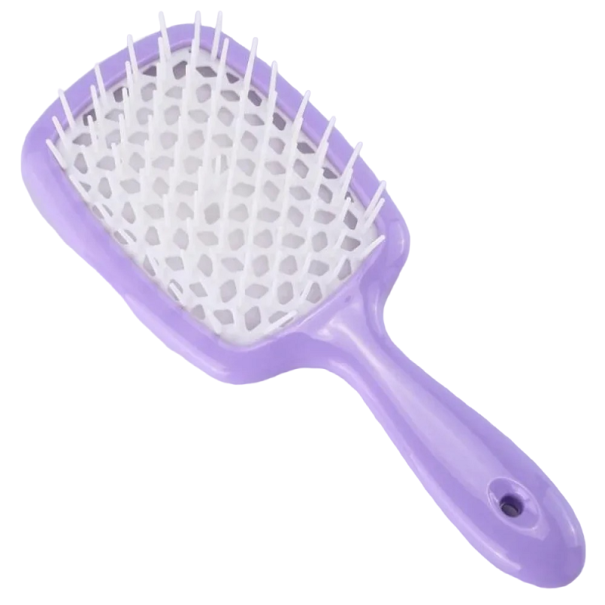 Pieptene de descurcare a periei de păr pentru femei pentru toate tipurile de păr 20,5 x 8,5 x 3,5 cm violet deschis