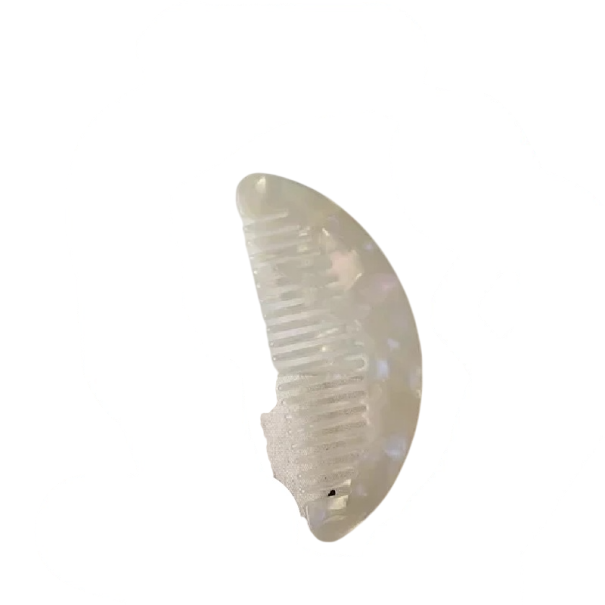 Pieptene din acetat pentru păr Pieptene de călătorie colorat cu vârfuri rotunjite Pieptene antistatic pentru styling zilnic alb