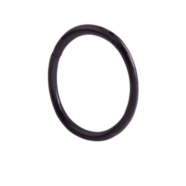 Piercing de nez 1,2 x 6 mm noir