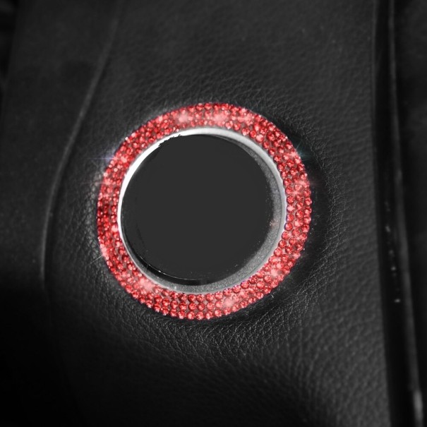 Pietre decorative per interni auto rosso