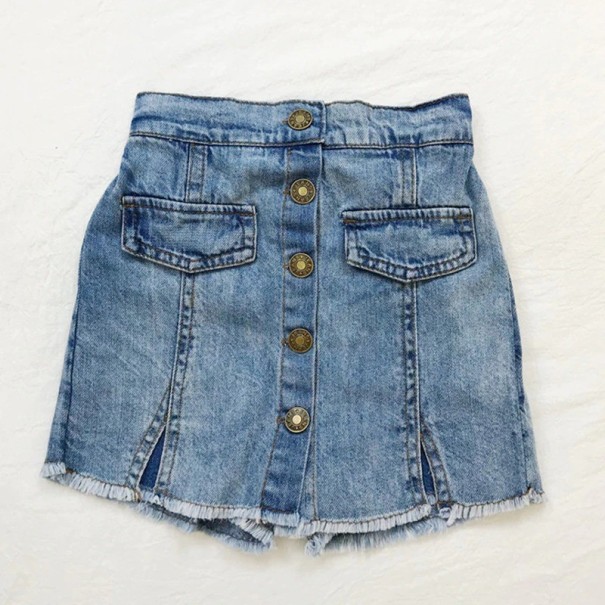 Piger denim nederdel L1030 3