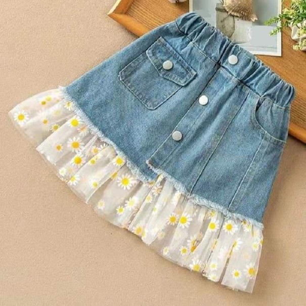 Piger denim nederdel L1048 7 B