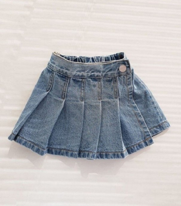 Piger denim nederdel L1071 2