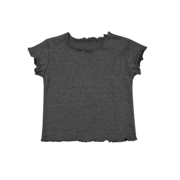 Piger T-shirt B1541 mørkegrå 12-24 måneder