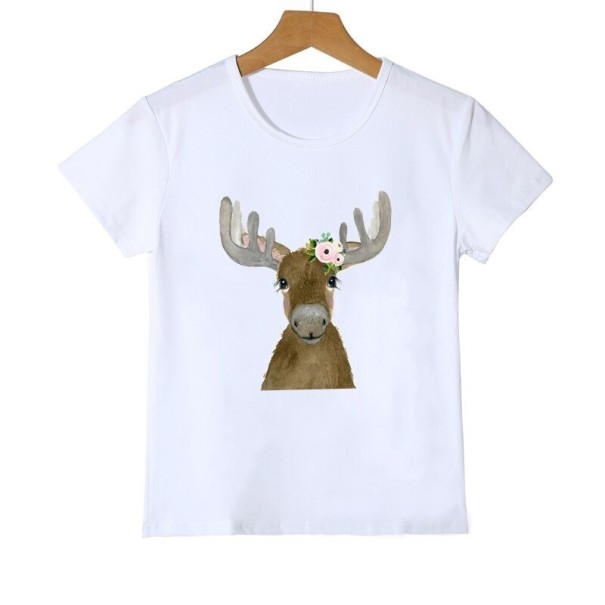 Piger T-shirt med dyr J461 5 J