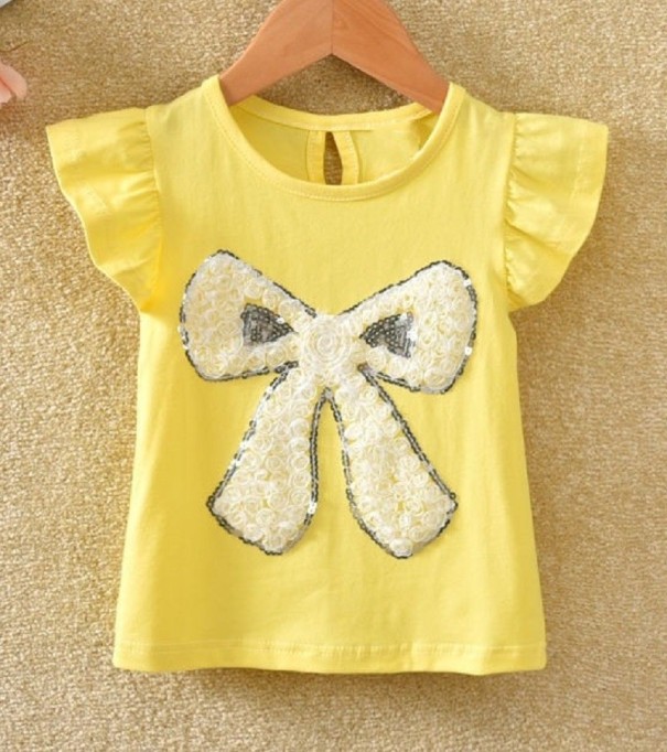 Piger T-shirt T2548 gul 6