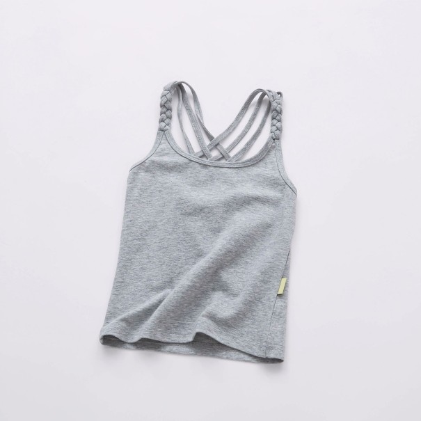 Piger tanktop B1598 grå 10