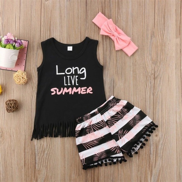 Piger tanktop og shorts L1175 6