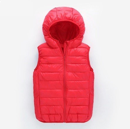 Piger vest rød 5