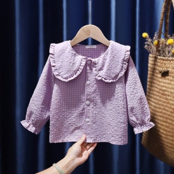Pigerbluse L1736 lyslilla 5