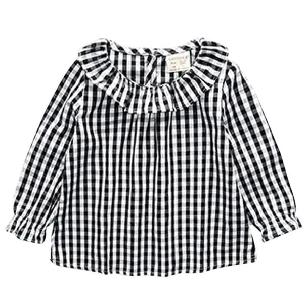 Pigerbluse L1761 sort 3