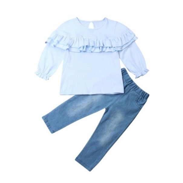 Pigerbluse og bukser L1281 2