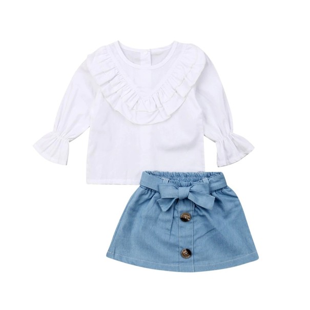 Pigerbluse og nederdel L1441 4