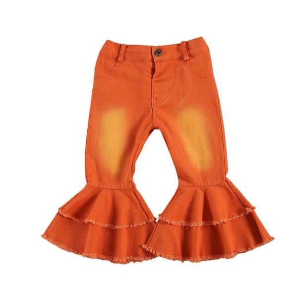 Pigerjeans L2141 orange 12-24 måneder