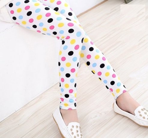 Pigerleggings med mønster J616 2 K