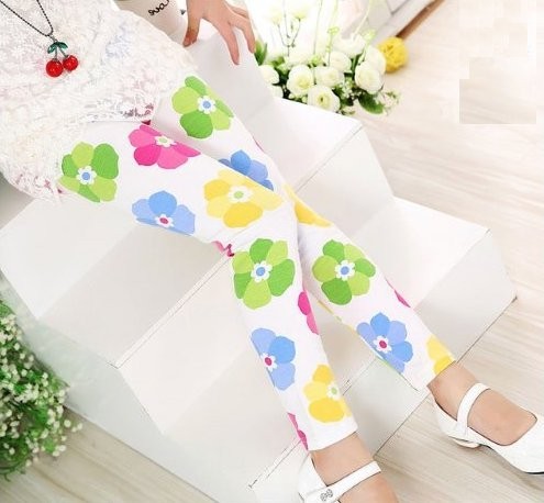 Pigerleggings med mønster J616 4 B