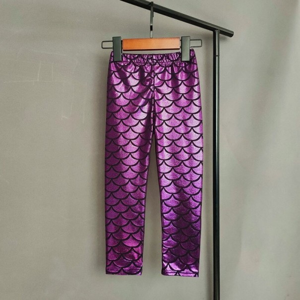 Pigerleggings T2478 lilla 6