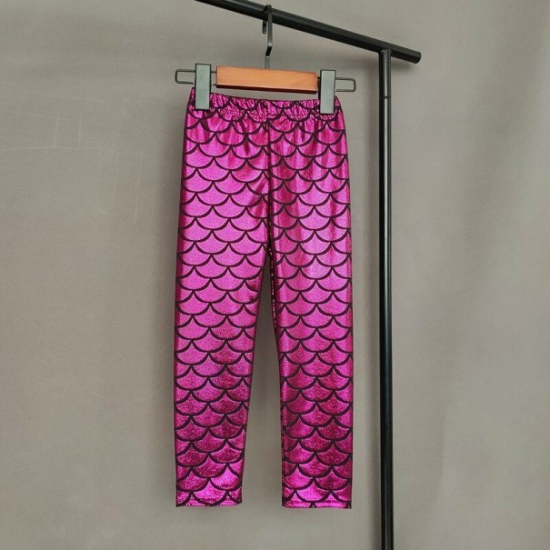 Pigerleggings T2478 mørkerosa 3