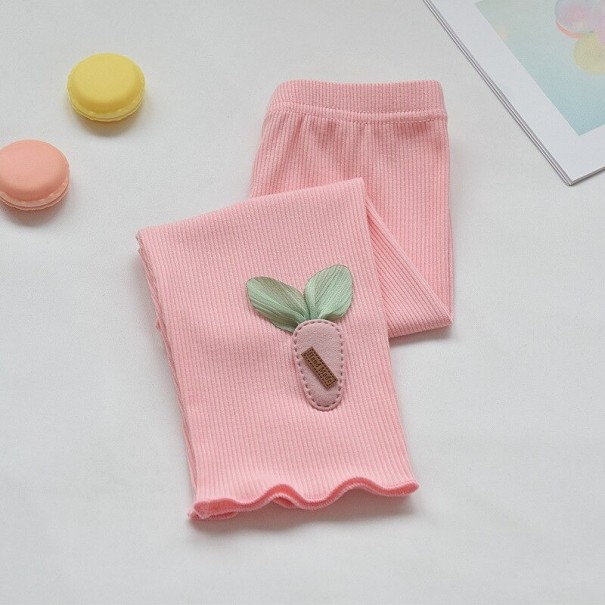 Pigerleggings T2490 rosa 4